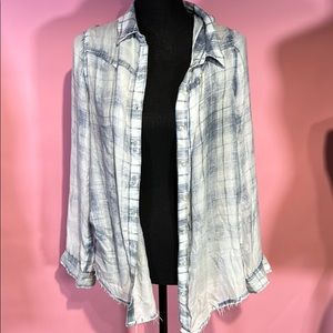 BP frayed oversized flannel